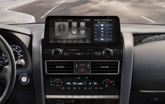 2023 Nissan Armada touchscreen and front console | JP Nissan in Blytheville AR