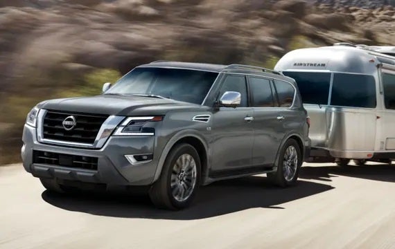 2023 Nissan Armada towing an airstream | JP Nissan in Blytheville AR